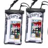 2pcs Oversized Mobile Phone Waterproof Dustproof Bag Touch Screen For Diving Swimming Sealing - 2pcs- Black*2+[2pcs- White+Black]*2