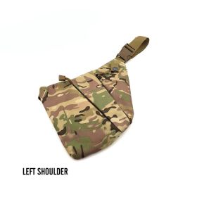 Men's Nylon Shoulder Bag; Multifunctional Concealed Tactical Storage Bag; Holster - CP Left - Nylon