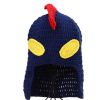 Cartoon Salted Egg Superman Knit Cute Funny Childlike Interest Wool Hat - Blue