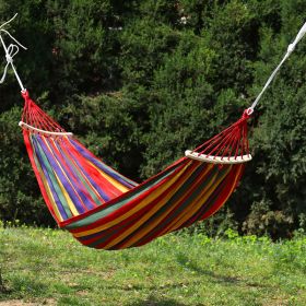 Breathable Hammock with Two Anti Roll Balance Beam - Red