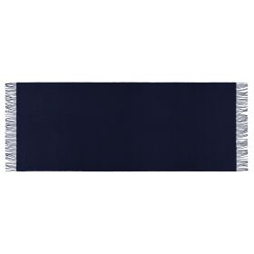 Fall Wraparound Full Body Scarf - Navy