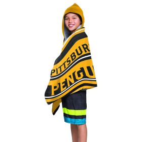 NHL 606 Penguins - Juvy Hooded Towel, 22"X51" - 1NHL/60600/0018/RET