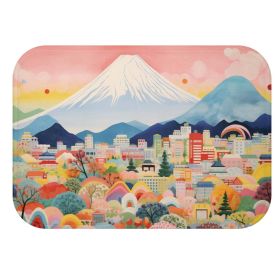 Mount Fuji Skyline Bath Mat - One Size