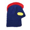 Cartoon Salted Egg Superman Knit Cute Funny Childlike Interest Wool Hat - Blue