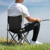 Camping Chair Heavy Duty 600D Portable Folding Chair Outdoor Fishing Hiking US - Camo