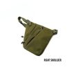 Men's Nylon Shoulder Bag; Multifunctional Concealed Tactical Storage Bag; Holster - Black Left - Nylon