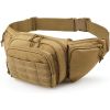 1pc Casual Waist Bag; Multifunctional Shoulder Tactical Waist Bag For Outdoor Mountaineering; Running; Cycling - ArmyGreen