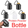 Mini Portable Protein Powder Bottles with Keychain Health Funnel Medicine Bottle Small Water Cup Outdoor Sport Storage - 100ml-Random Style