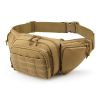 Nylon Camping Belt Bag; Military Hunting Tactical Waist Pack - ArmyGreen