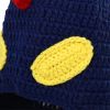 Cartoon Salted Egg Superman Knit Cute Funny Childlike Interest Wool Hat - Blue