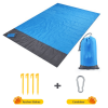 1pc Outdoor Camping Picnic Mat; Oxford Cloth Portable Mat; Folding Waterproof Moisture-proof Mat For Beach - Blue - 78.74*82.68inch