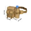 Tactical Waist Bag Denim Waistbag With Water Bottle Holder For Outdoor Traveling Camping Hunting Cycling - CP Color